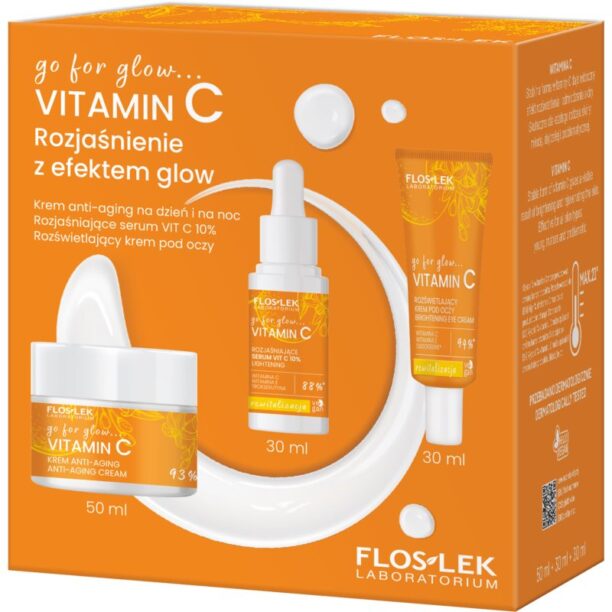 FlosLek Laboratorium Go For Glow Vitamin C set cadou pentru o piele mai luminoasa preţ