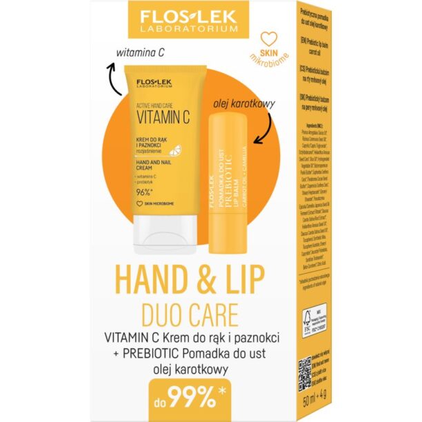 FlosLek Laboratorium Hand & Lip Duo Care Vitamin C set cadou preţ