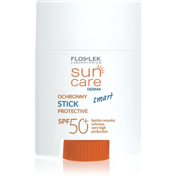 FlosLek Laboratorium Sun Care Derma baton cu protectie solara pentru fata si zonele sensibile ale pielii SPF 50+ 16 g