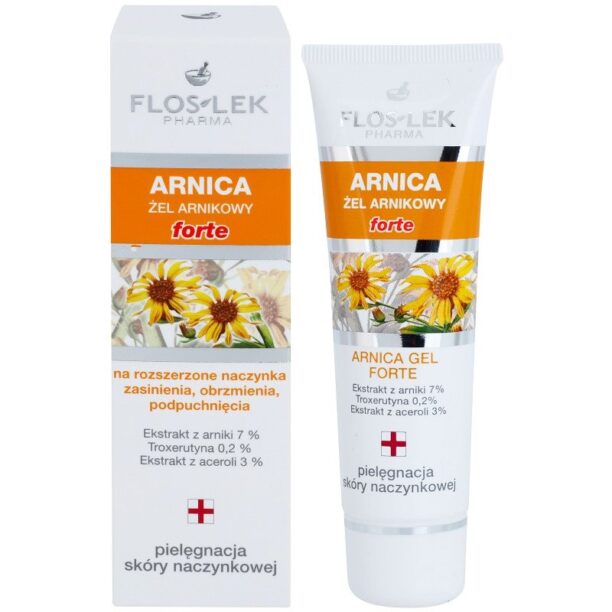 Cumpăra FlosLek Pharma Arnica Forte gel calmant pentru pielea predispusă la roseata 50 ml