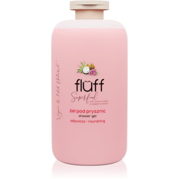 Fluff Superfood gel de duș Coconut Water & Raspberry 500 ml