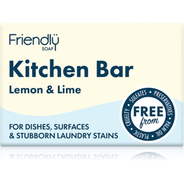 Friendly Soap Kitchen Bar Lemon & Lime săpun natural 95 g preţ