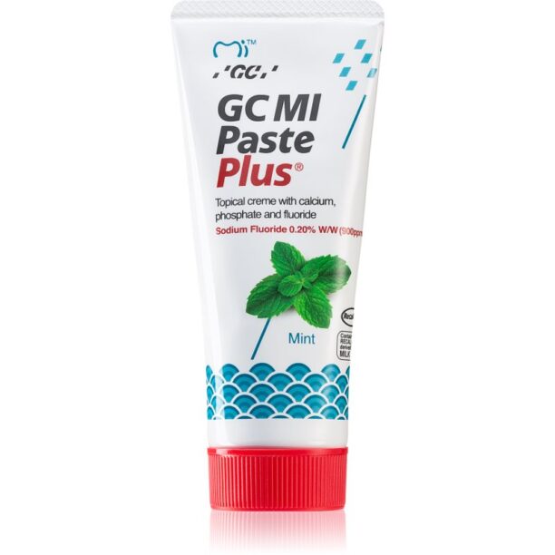 GC MI Paste Plus Crema protectoare de remineralizare pentru dinți sensibili cu flor aroma Mint 35 ml