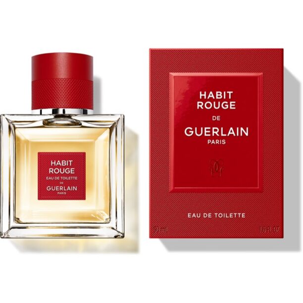 Cumpăra GUERLAIN Habit Rouge Eau de Toilette pentru bărbați 50 ml