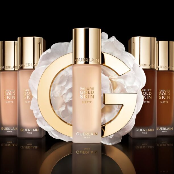 Original GUERLAIN Parure Gold Skin Matte Foundation machiaj matifiant de lungă durată SPF 15 culoare 1W 35 ml