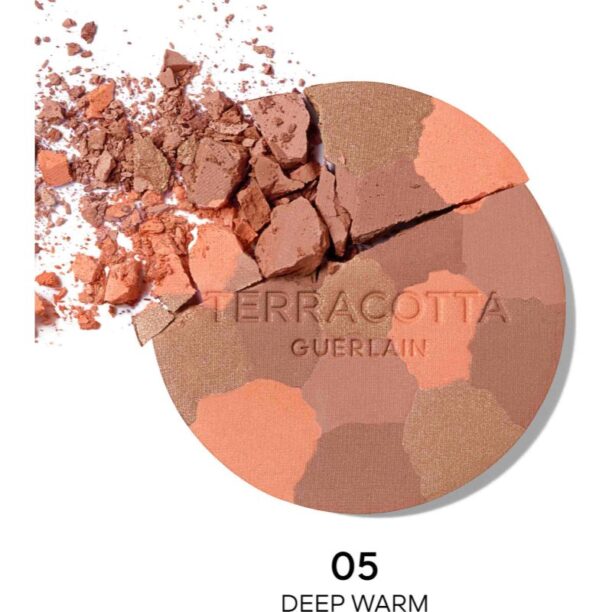 Original GUERLAIN Terracotta Light pulberi pentru evidentierea bronzului reincarcabil culoare 05 Deep Warm 10 g