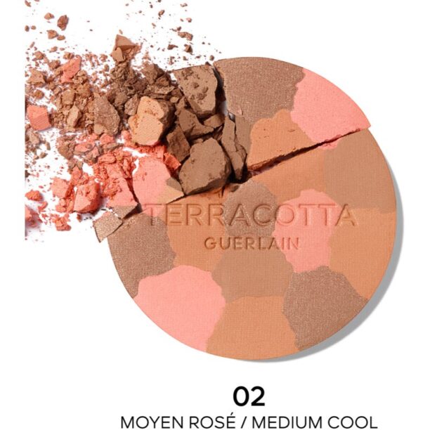 Cumpăra GUERLAIN Terracotta Light pulberi pentru evidentierea bronzului rezervă culoare 02 Medium Cool 10 g