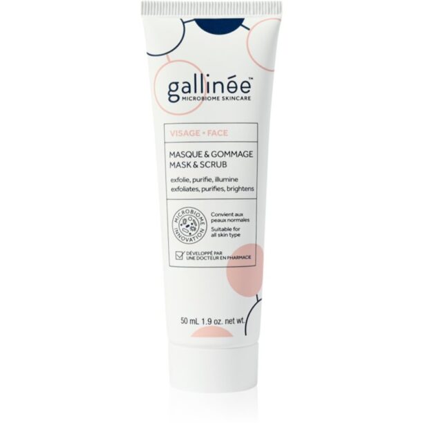 Gallinée SKIN CARE Face Mask & Scrub crema delicata pentru exfoliere 50 ml preţ