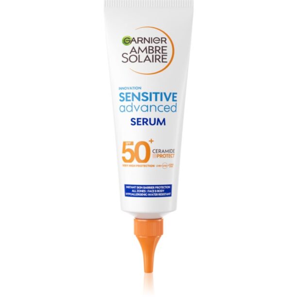 Garnier Ambre Solaire Sensitive Advanced ser protector pentru corp SPF 50+ 125 ml preţ