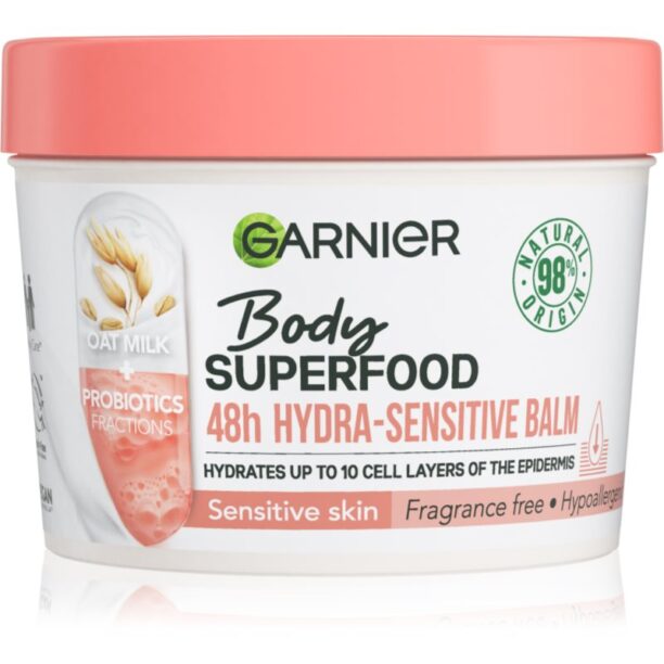 Garnier Body SuperFood crema de corp hidratanta pentru piele uscata si sensibila 380 ml preţ