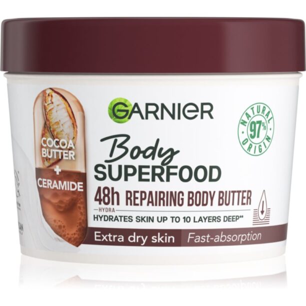 Garnier Body SuperFood unt de corp hranitor cu cacao 380 ml preţ