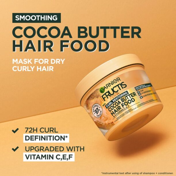 Cumpăra Garnier Fructis Cocoa Butter Hair Food masca de par hranitoare cu unt de cacao 390 ml