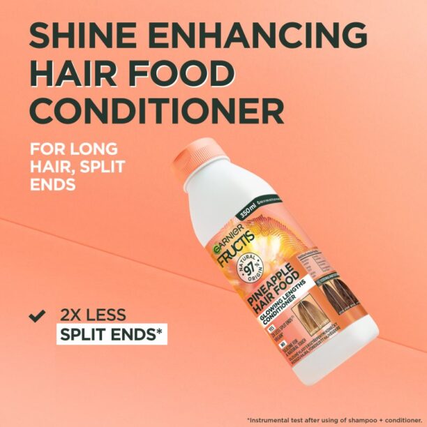 Preţ Garnier Fructis Pineapple Hair Food balsam pentru stralucire pentru păr lung 350 ml