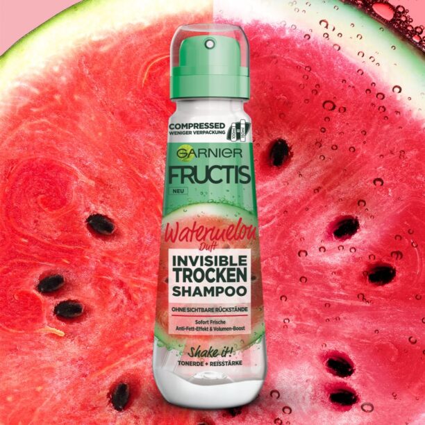 Garnier Fructis Watermelon sampon uscat cu un gust de fructe proaspete parfumate 100 ml preţ