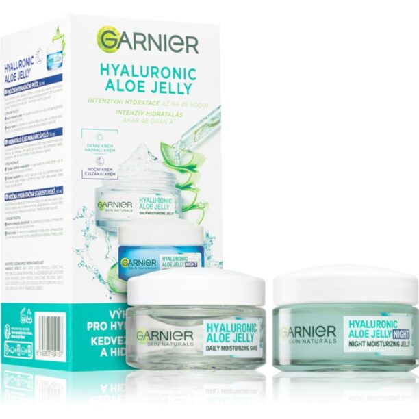 Garnier Hyaluronic Aloe Jelly set pentru îngrijirea pielii ziua și noaptea preţ