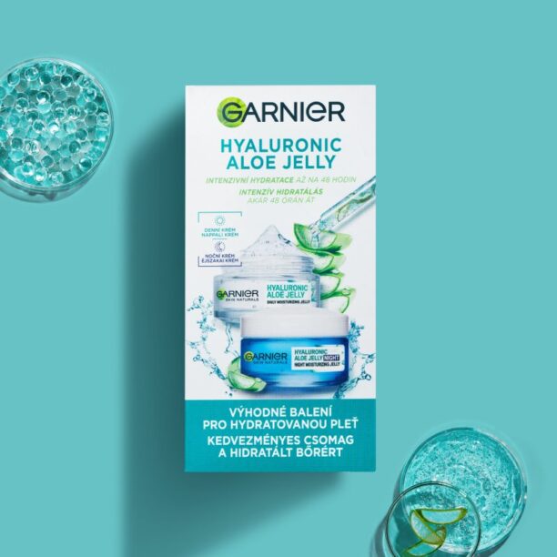 Preţ Garnier Hyaluronic Aloe Jelly set pentru îngrijirea pielii ziua și noaptea