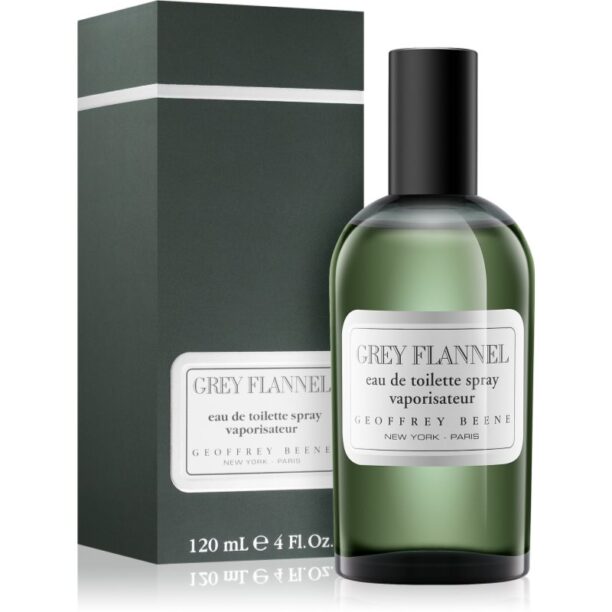 Geoffrey Beene Grey Flannel Eau de Toilette cu atomizor pentru bărbați 120 ml preţ