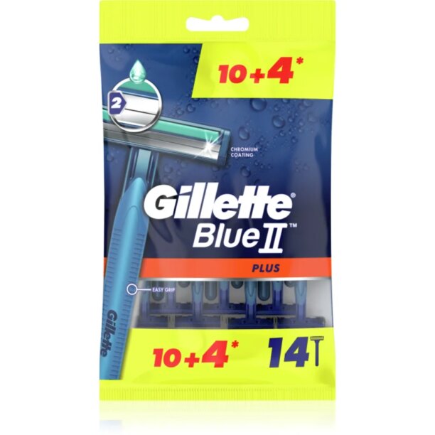 Gillette Blue II Plus aparat de ras de unică folosință pentru barbati 14 buc preţ