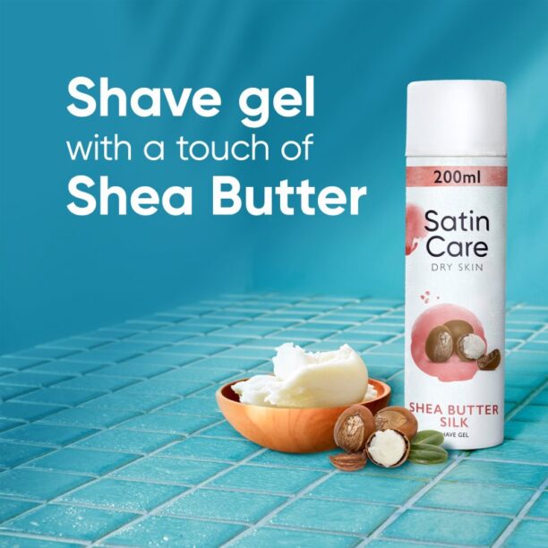 Preţ Gillette Satin Care Shea Butter gel pentru bărbierit pentru femei 200 ml