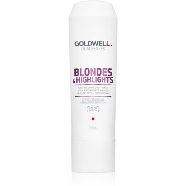 Goldwell Dualsenses Blondes & Highlights balsam pentru păr blond neutralizeaza tonurile de galben 200 ml