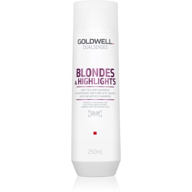 Goldwell Dualsenses Blondes & Highlights șampon pentru păr blond neutralizeaza tonurile de galben 250 ml