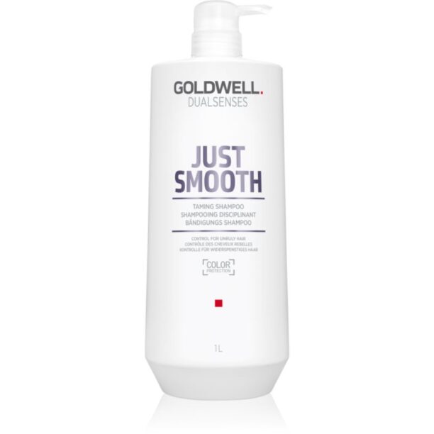 Goldwell Dualsenses Just Smooth sampon pentru indreptarea parului pentru par indisciplinat 1000 ml