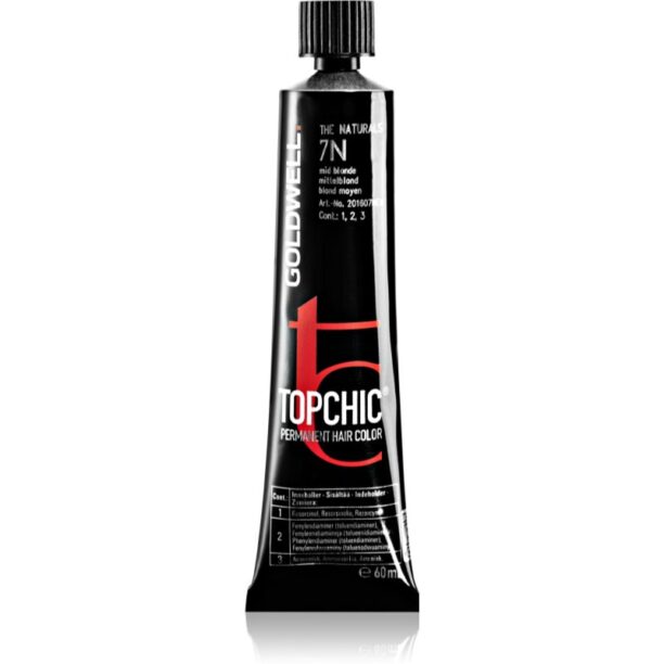 Goldwell Topchic Permanent Hair Color culoare par culoare 7-N 60 ml