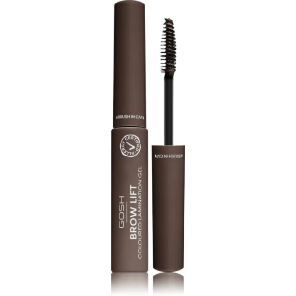 Gosh Brow Lift gel pentru sprâncene culoare 002 Dark Brown 6 ml