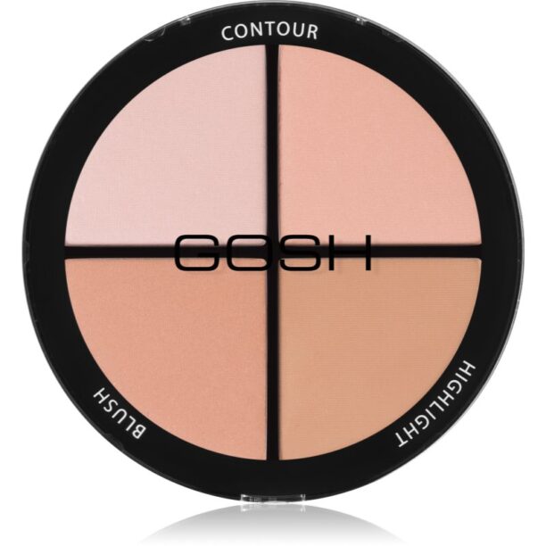 Gosh Contour'n Strobe paletă pentru contur și iluminare culoare 001 Light 15 g