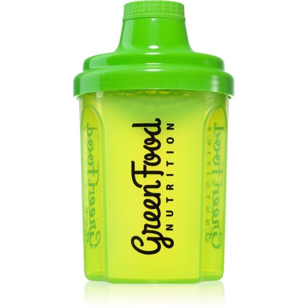 GreenFood Nutrition Shaker shaker pentru sport Transparent Green 300 ml