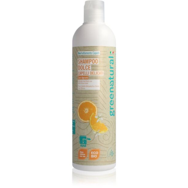 Greenatural Shampoo Citrus Fruit Sampon pentru par fin 400 ml