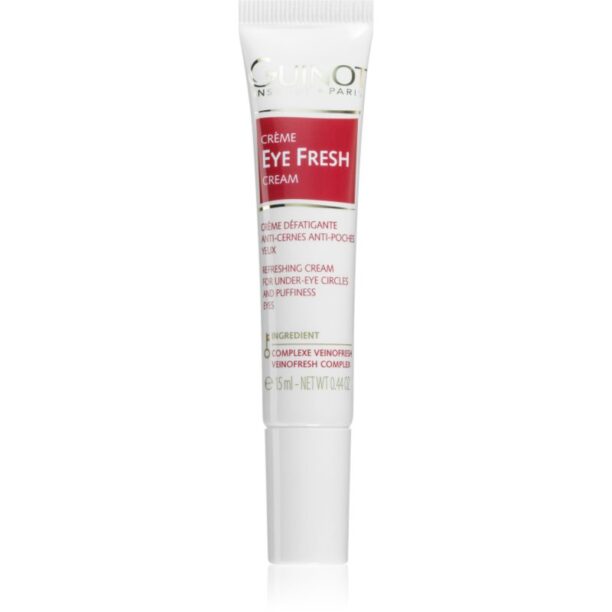 Guinot Eye Fresh crema pentru a calma ochii umflati si cercurile intunecate cu aplicator 15 ml