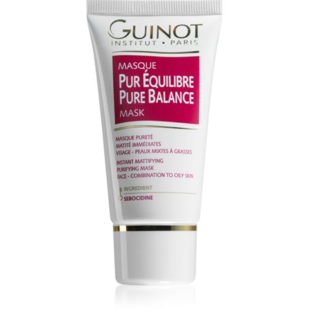 Guinot Pure Balance masca de curatare pentru reducerea sebumului si minimalizarea porilor 50 ml