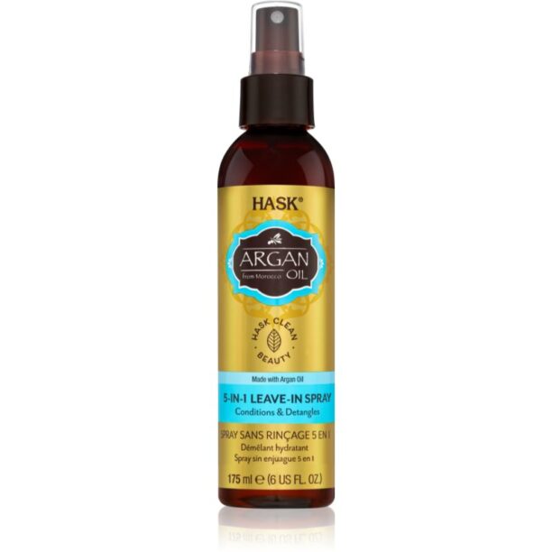 HASK Argan Oil spray care nu necesita clatire pentru par deteriorat 175 ml