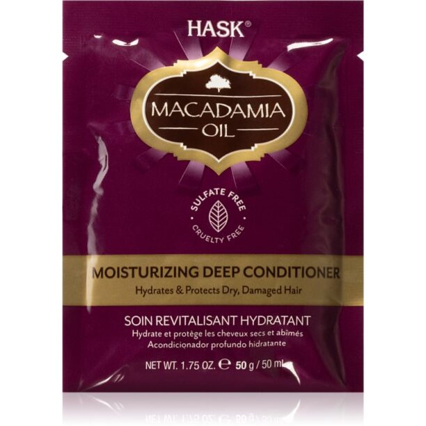 HASK Macadamia Oil balsam hidratant pentru par uscat