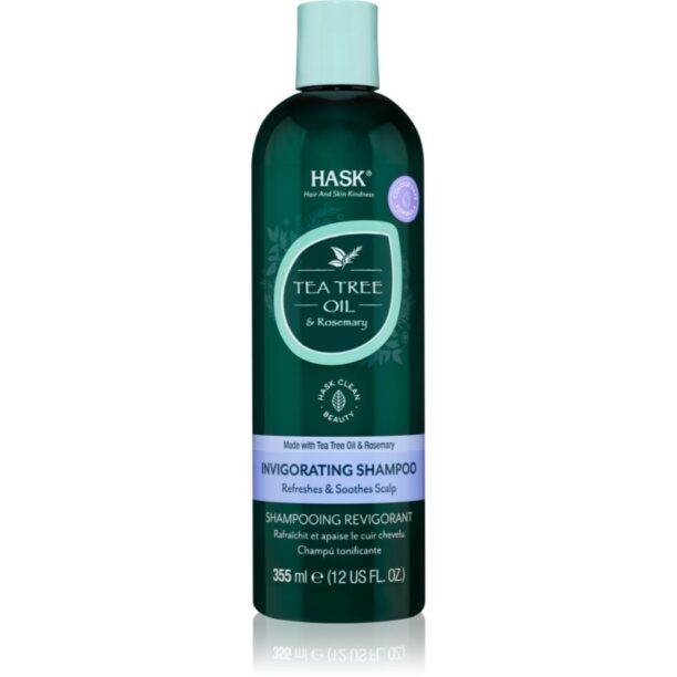 HASK Tea Tree Oil & Rosemary sampon revigorant pentru un scalp uscat