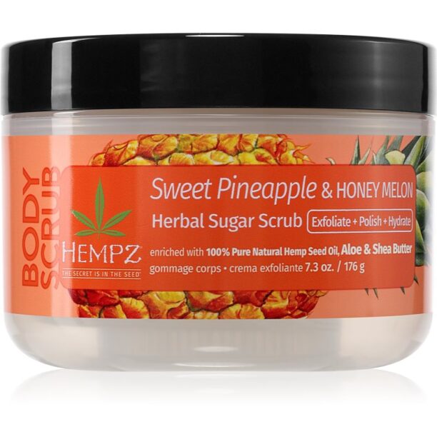 HEMPZ Sweet Pineapple Honey Melon exfoliant pentru corp 176 g preţ