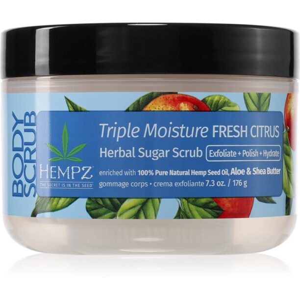 HEMPZ Triple Moisture exfoliant pentru corp 176 g preţ