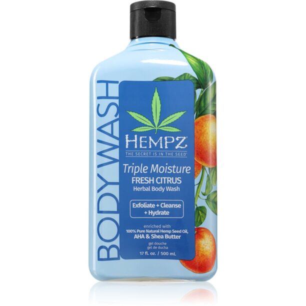 HEMPZ Triple Moisture gel de duș pentru corp 500 ml preţ