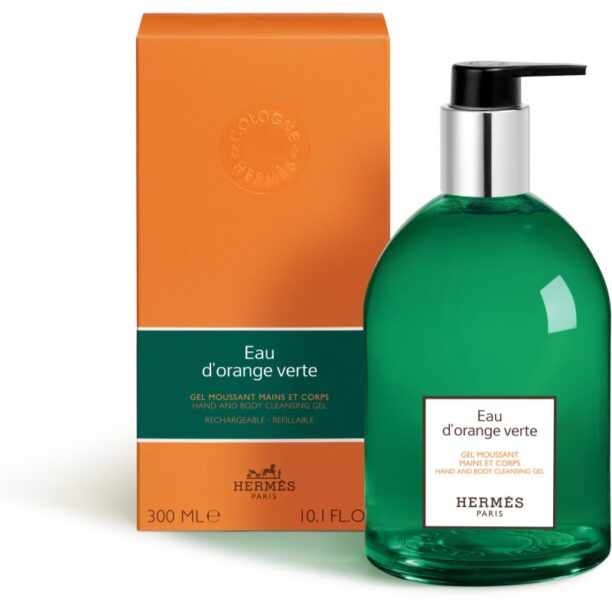 Cumpăra HERMÈS Le Bain Eau d'orange verte gel de curățare pentru maini si corp unisex 300 ml