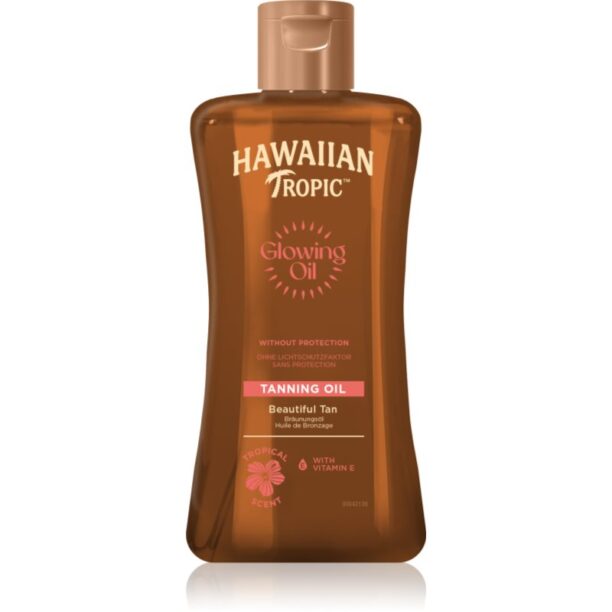 Hawaiian Tropic Glowing Oil Tanning ulei pentru corp pentru un bronz de lunga durata 200 ml preţ