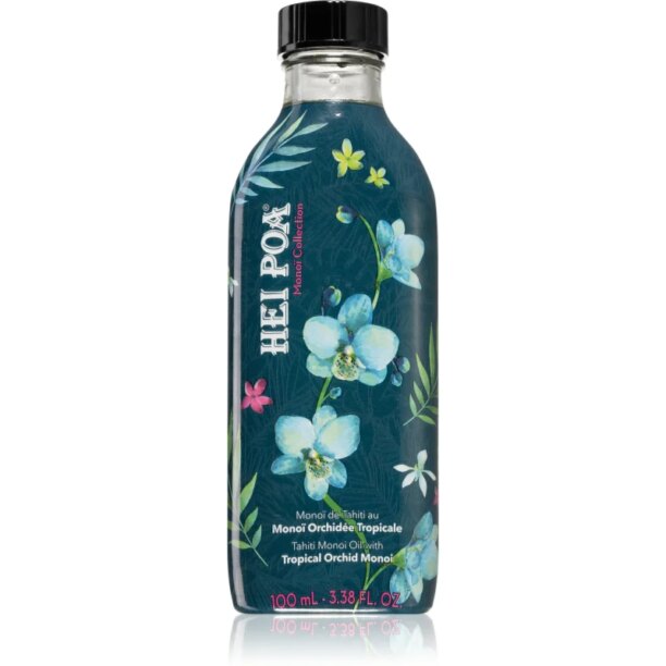 Hei Poa Tahiti Monoi Oil Tropical Orchid ulei multifunctional pentru corp si par 100 ml