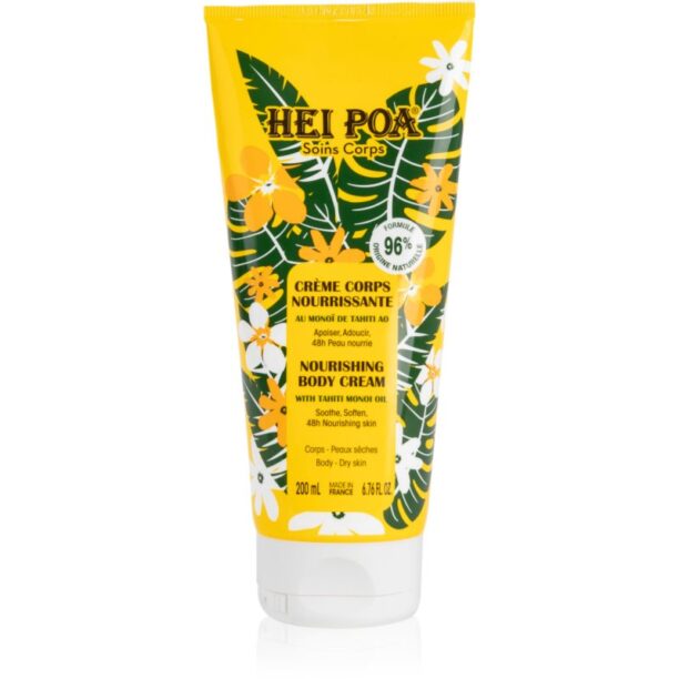 Hei Poa Tahiti Monoi Oil crema de corp nutritiva 200 ml