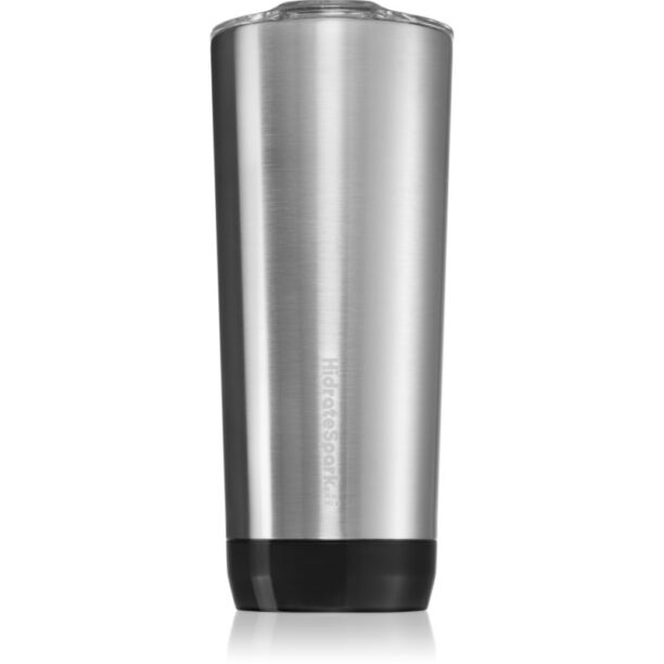 HidrateSpark PRO Tumbler termos inteligent cu pai culoare Brushed Stainless Steel 592 ml