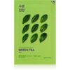 Holika Holika Pure Essence Green Tea mască textilă de îngrijire pentru piele sensibila si inrosita 23 ml