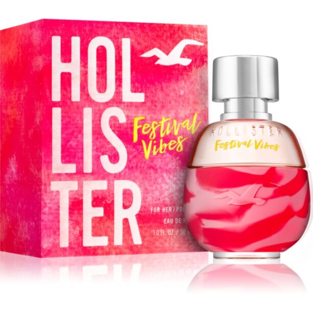 Hollister Festival Vibes for Her Eau de Parfum pentru femei 30 ml preţ