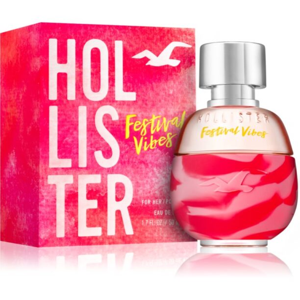 Hollister Festival Vibes for Her Eau de Parfum pentru femei 50 ml preţ