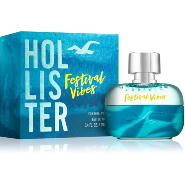 Hollister Festival Vibes for Him Eau de Toilette pentru bărbați 100 ml preţ