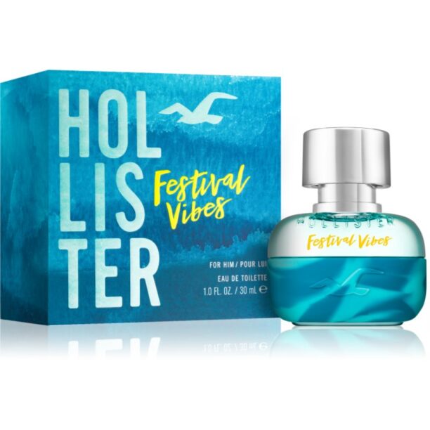 Hollister Festival Vibes for Him Eau de Toilette pentru bărbați 30 ml preţ