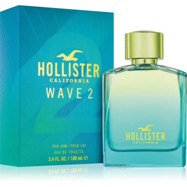 Hollister Wave 2 Eau de Toilette pentru bărbați 100 ml preţ